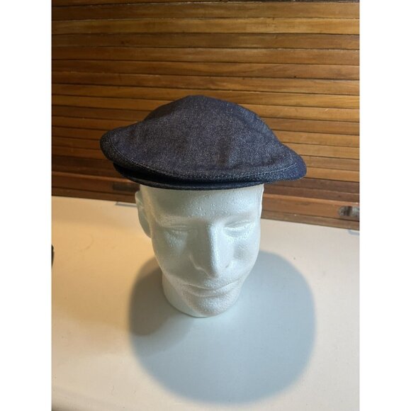 Stefeno Sport Dark Blue Denim(Cotton/Flax) Newsboy Newsies Hat SZ 61 XL